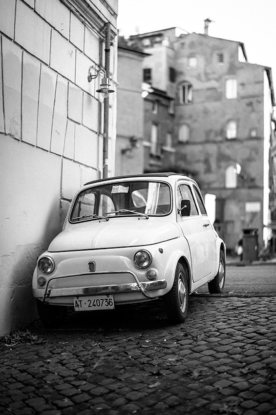 Fiat 500 à Rome par Sylvain Gelineau Photographe Professionnel à Toulouse